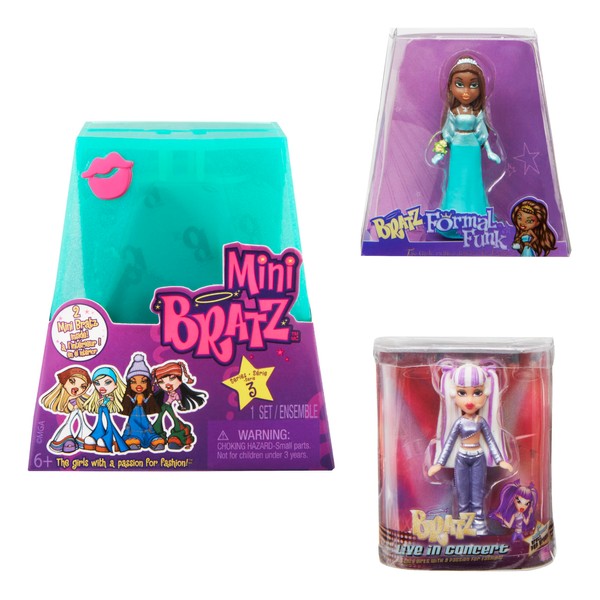 MGA's Miniverse Mini Bratz Series 3 - Y2K Nostalgia - 2 Mini Bratz in each Pack - Blind Packaging Doubles as Display - Collectible Figures for Kids and Collectors Ages 6+ Years