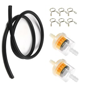 FUSHUI Fuel Filter, Gasoline Filter, Fuel Filter, Fuel Hose, Fuel Pipe, Gasoline Replacement, Fuel Hose Bundle Set, Universal for Auto Bike and Automobile with Magnet, 9 Piece Set