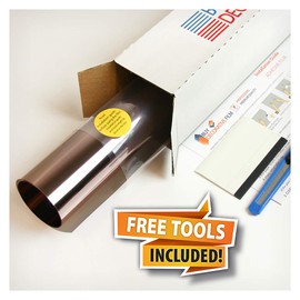 BDF BRZ35 Window Film Sun and Heat Control Bronze 35 (Medium) - 48in X 7ft