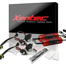 Xentec H4 (HB2) 6000K Hi/Lo HID Xenon Bulb bundle with 35W Mini Round Digital Ballast (Ultra White, high beam halogen)