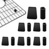 Waziaqoc 40 Pcs Sink Rack Feet Protective Rubber Bumpers Feet,