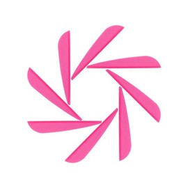 M.SJUMPPER ARCHERY Arrows Vanes Fletches 3 Inch Plastic TPU Fletching for Hunting Targeting Arrow (51 Pack) (Pink)