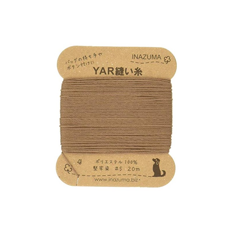 INAZUMA YAR5-5 Sewing Thread #5 66.6 ft (20 m) Roll