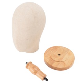 Wig Head Stand Non Woven Fabric Mannequin Head Hat Display Stand Holder for Store Home Type 1