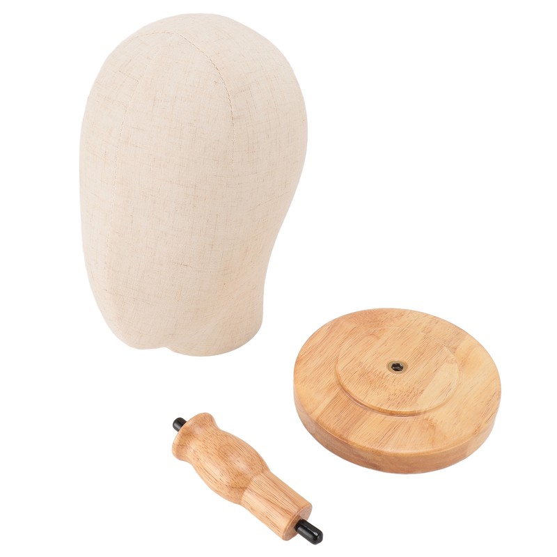 Wig Head Stand Non Woven Fabric Mannequin Head Hat Display