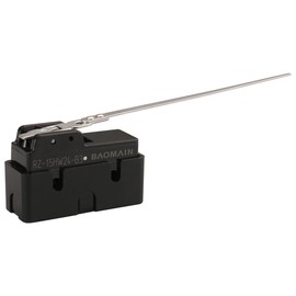 Baomain Micro Switch Momentary Long Hinge Lever LZ-15GW24-B AC 250V 15A Screw Terminals with Cover (Z-15HW24-B3)