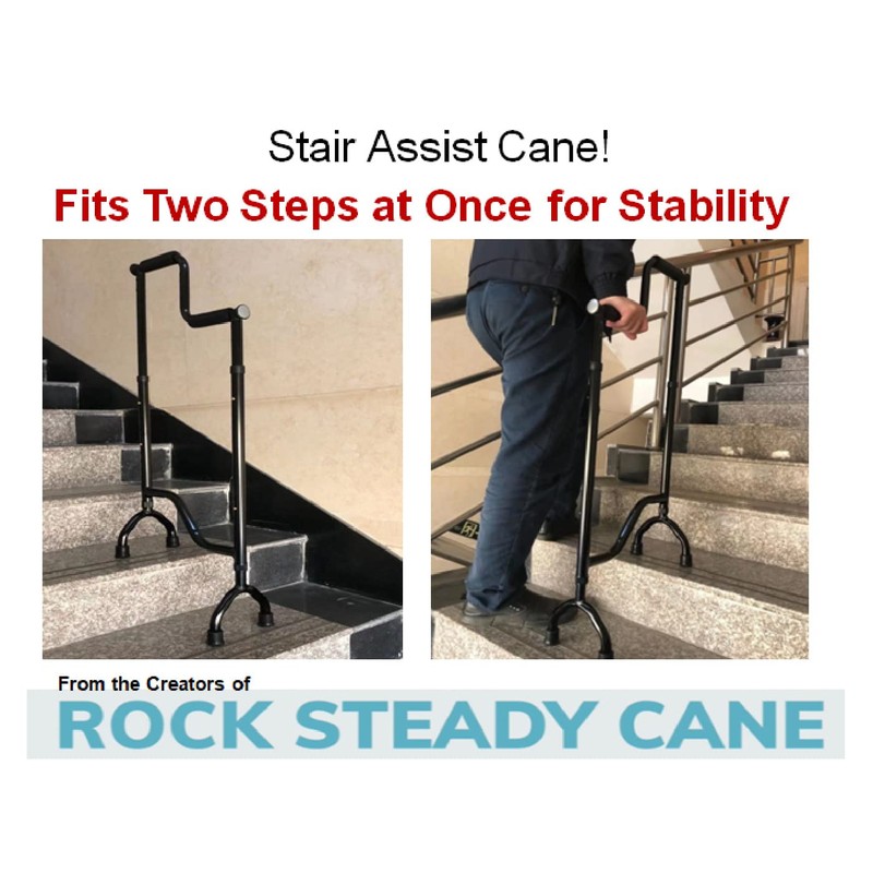 Rock Steady Cane Stair Assist Cane – Less Effort Going
