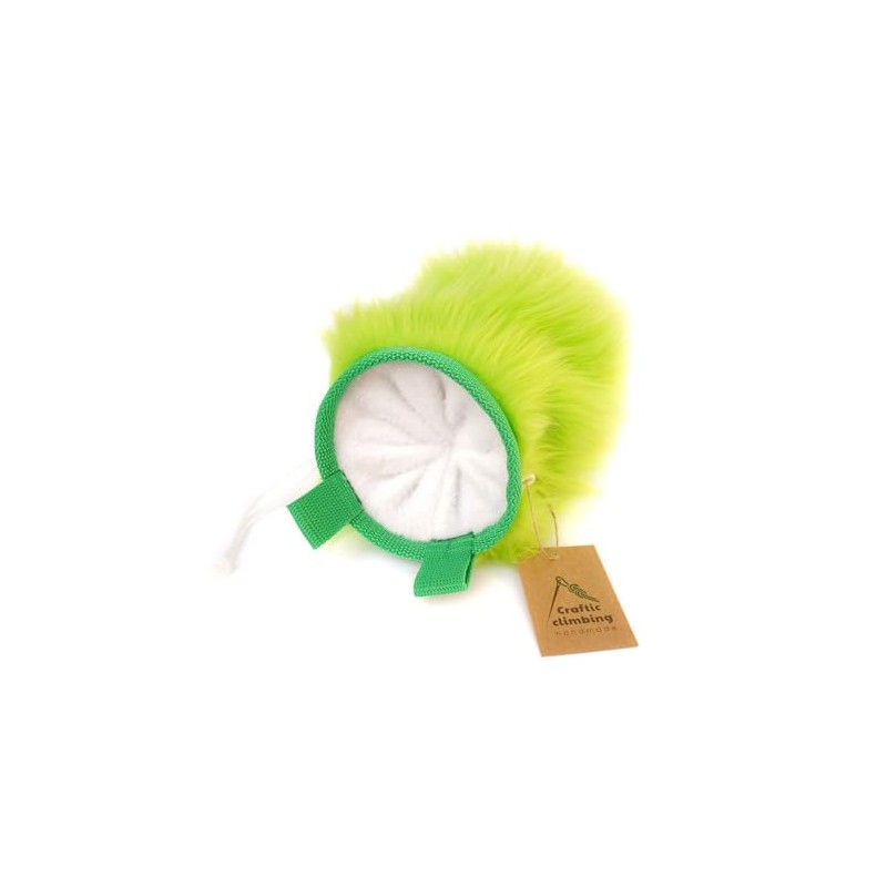 Crafty Climbing Furry Chalk Bag Lime Green Furry