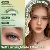 Natural Lash Clusters Kit, Wispy Fluffy Lashes Kit Velvetpuff C