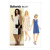 Butterick Pattern 6317, Misses Dress,Sizes 14-22, Viscose, Multi-Colour, E5 (14-16-18-20-22)