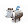 Waldfabrik Natural Wooden Cow-Shaped Money Bank, Traditional Craftsmanship, Creative Gift