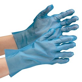 midori安全 Polyethylene Made in this point Gloves berute 576 Blue 200 Piece
