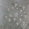 30 Pcs Star Nail Charms 3D Alloy Crystal Stars Nail