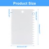 Bonsicoky 2 PCS Plastic Trowel Notched Glue Spreader - 0.4"