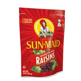 Sun-Maid Natural California Raisins, All Natural, No Added Sugars, 10 oz