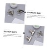 ARTIBETTER 6pcs Suction Cup with Clip for Hanging Coat Suction