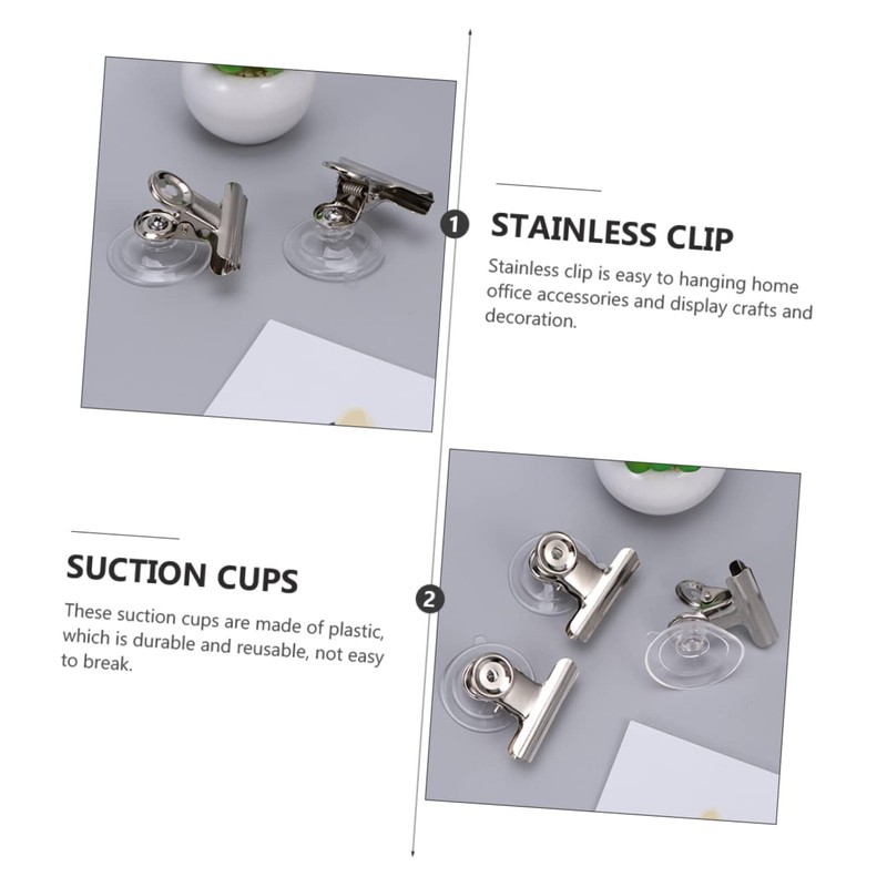 ARTIBETTER 6pcs Suction Cup with Clip for Hanging Coat Suction