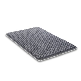 Small Dog Bed for Crate High Resilience Foam Crate Pad Mat for Medium Dogs Washable Anti-Slip,23" x 17",Dark Gray
