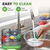 NutriChef 4‑Piece Glass Mixing Bowls with Lids – Premium Borosilicate