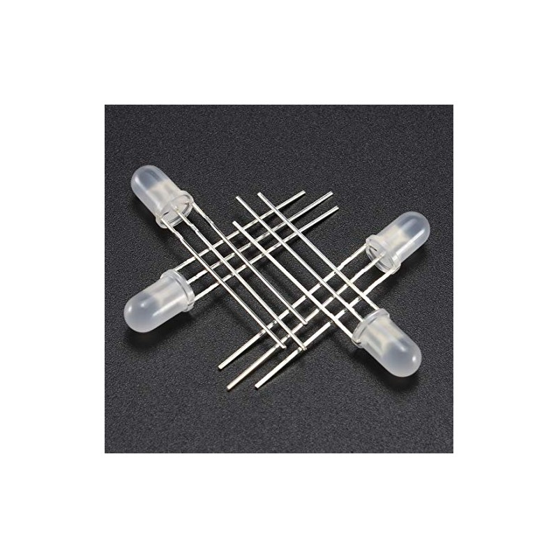 uxcell 20PCS 5mm 3-Pin Dual Bi-Color Diffused Common Cathode LED