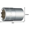 TONE Socket (8 Angle) 4E-14 Insertion Angle 1/2 inch (12.7