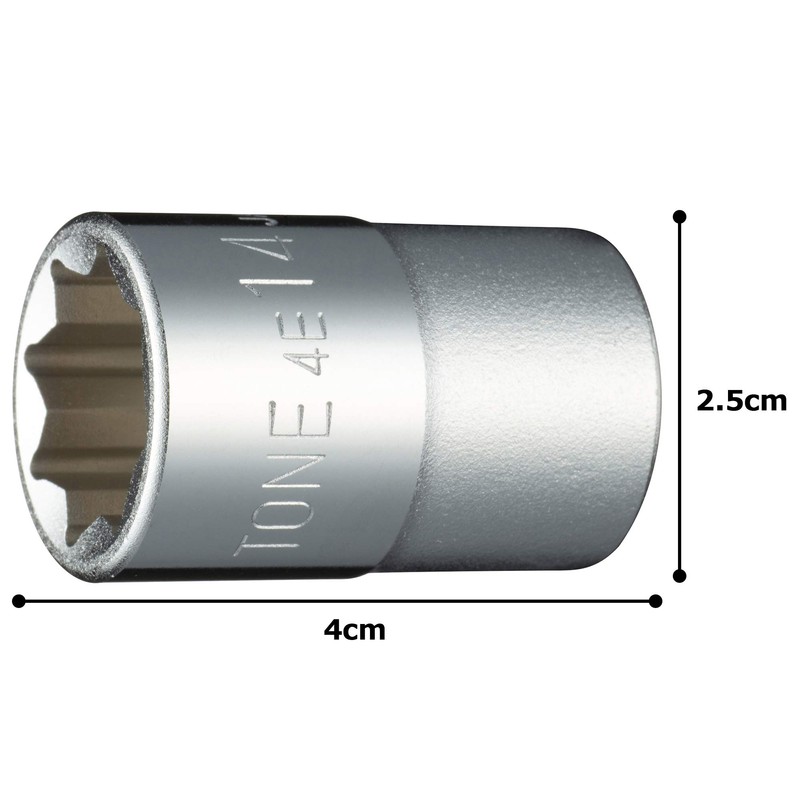TONE Socket (8 Angle) 4E-14 Insertion Angle 1/2 inch (12.7
