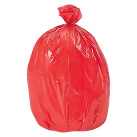 USA-Made Colorful Trash Bags in Variety of Sizes and Colors (10, RED 14 GALLONS)