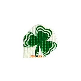 Harrows Darts Green Shamrock Standard Shape Dimplex Dart Flight