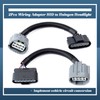 Esttlamer 2Pcs Wiring Adapter HID to Halogen Headlight Compatible with