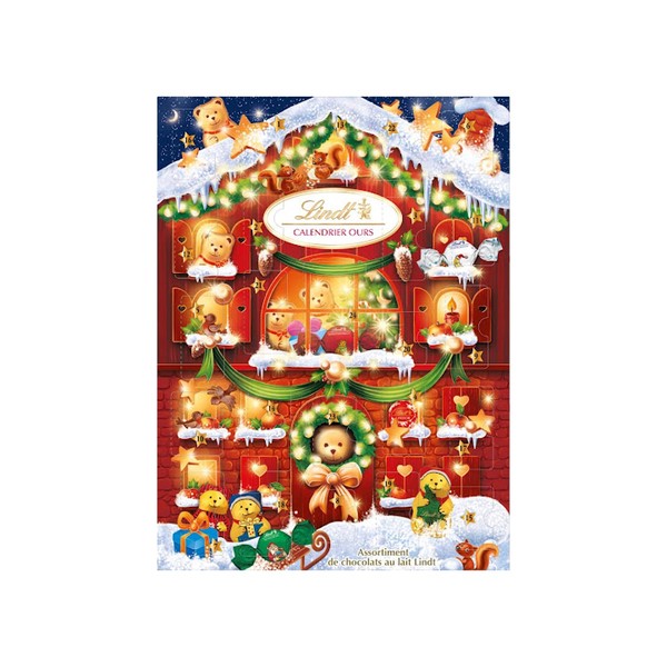 Lindt Teddy Milk Chocolate Advent Calendar 172g (Forced)