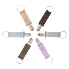 AMYXIYUAN 6Pcs Elastic Fabric Holder Travel Hat Clip Feliciay Hat Clip Practical Sun Hat Holder for Luggage Backpack Handbag Outdoor Traveling Helper