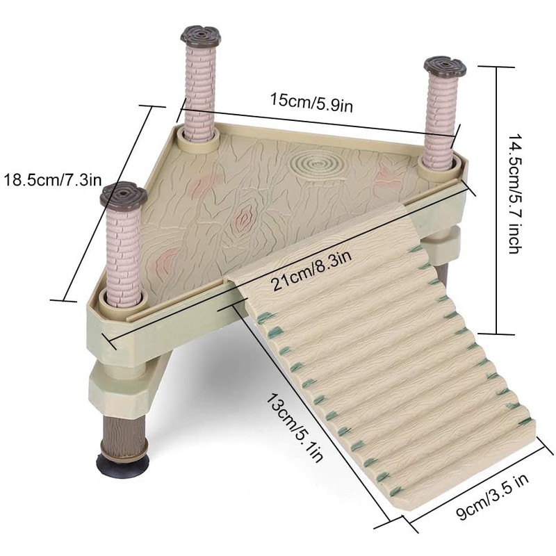 PETSOOO Reptile Turtle PlayTerrace Basking Floating Platform NFF-07 Small