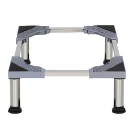 LUCKUP Washing Machine Stand Refrigerator Stand with 4 Heavy Duty Feet (Height: 9.4"-10.4") Washer Pedestal Adjustable Base for Washer and Dryer, Fridge, Max Load 330LB/150KG
