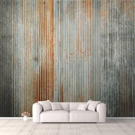 3D Wallpaper Old zinc Texture Rusty on Galvanized Metal Surface Self Adhesive Bedroom Living Room Dormitory Decor Wall Mural Stick and Peel Background Wall Ceiling Wardrobe Sticker