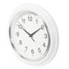 Kiera Grace Aster Wall Clock, 10", White