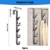 CERICAI Over Door Hooks, 5 Packs Over Door Hanger, Heavy