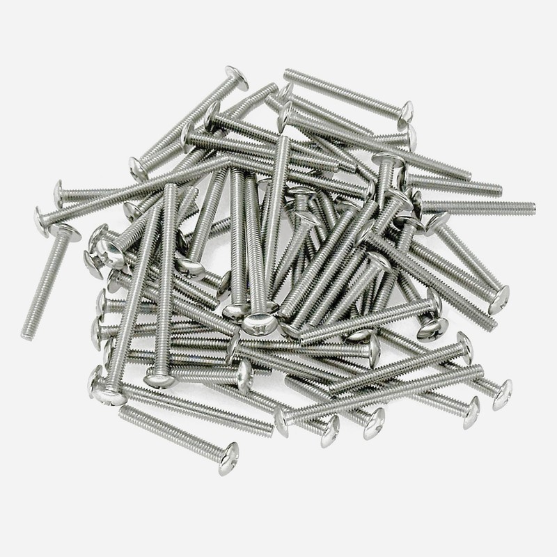 60 PCS M4 Cabinet and Drawer Handle Screws in 304