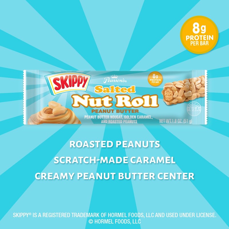 Pearson's SKIPPY® Peanut Butter Salted Nut Roll | Peanut, Caramel,