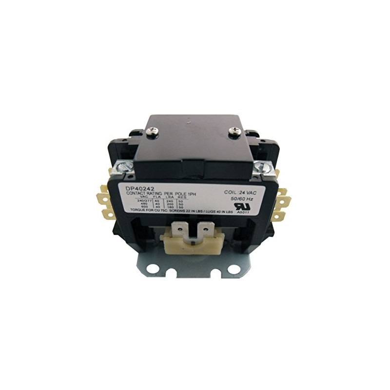 Supco DP40242 2P Definite Purpose Contactor 40 FLA Coil 24