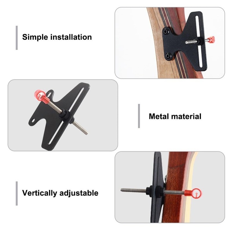 DONGKER Single Pin Sight,Adjustable Height Archery Sight Equipment for Recurve