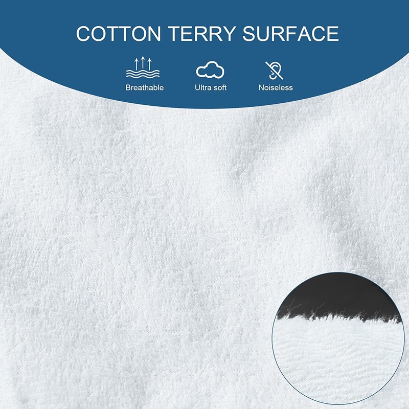 SPRINGSPIRIT 100% Waterproof Mattress Protector Queen Size Hypoallergenic Terry Mattress