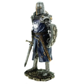 Joh. Vogler GmbH German Knight in Armor Sword and Shield 19 cm Figurine Decorative Sculpture