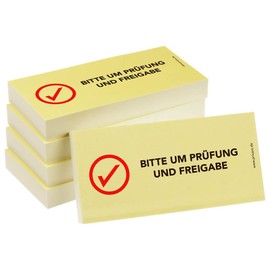 PRICARO Pack of 5 Sticky Notes "Please for Examination and Approval" 100 Sheets