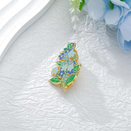 Forget Me Not Flowers Brooch Pin Forget Me Nots Jewelry Forget Me Not Seeds Memorial Forget Me Not Gifts Memorial Keepsake, Medium, no, no gemstone