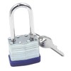 ANCLLO 2 Pack Padlocks with Keys, Long Shackle Padlocks Heavy