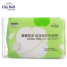 International Lily Bell Ultra Thin Soft Cotton Pads 240 Count for Light Makeup Remover Free Size / One Color 10ea