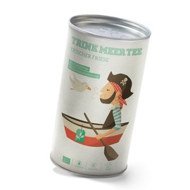 Trink Meer Tee FRESH FRIESE Organic Herbal Tea Peppermint Mix Organic Peppermint Tea Loose Tea in Tea Tin Gift I 50 g