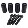WLZW Black 2pcs Motorcycle Crash Bar Guard Ball Engine Guard