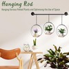 BOHUIZ 4Pcs Hanging Planter with Wood Base for Indoor Plants,