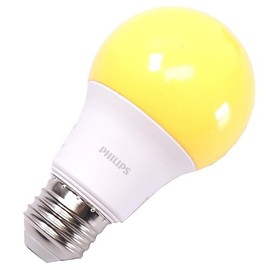 8W A19 Medium Base Non-Dimmable Yellow LED Light Bulb